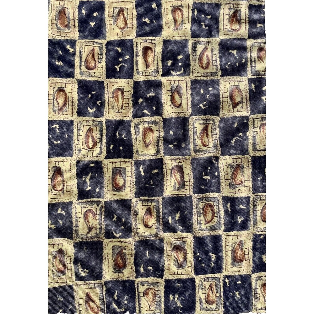 Mens Vintage 90 The GAP Classic Necktie 100% Silk Blue Beige Geometric
